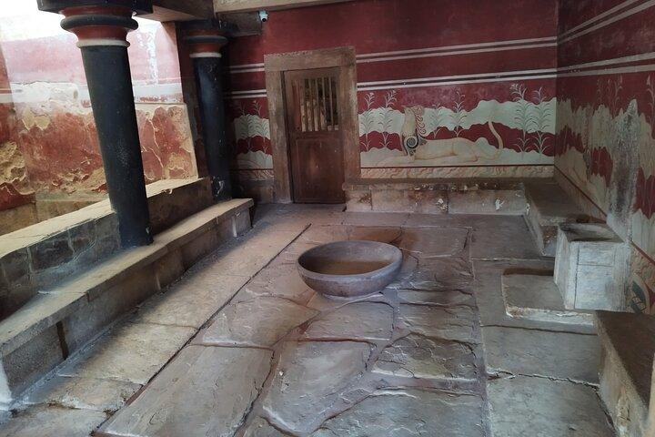 Heldagstur till Knossos Palace, Olive Tour Mill, Lyrarakis vingård