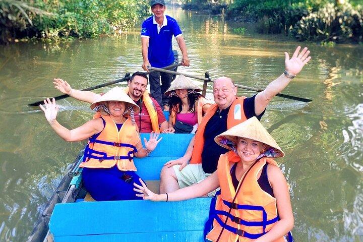 HCM: Mercado flutuante do Delta do Mekong de 2 dias com culinária e passeio de bicicleta