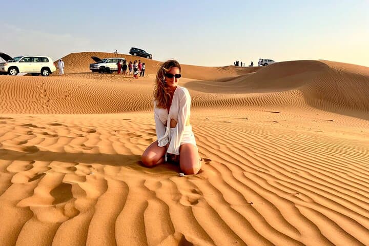 Dubai Desert Safari: Dune Bashing, Camel Ride, Sandsurf & 5* BBQ