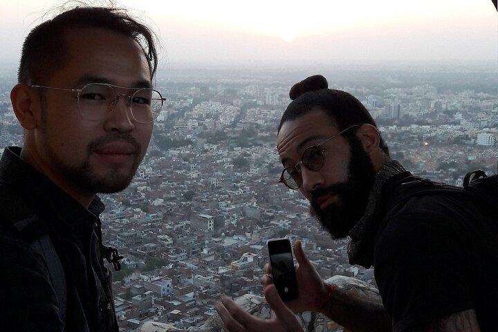 Jaipur ved nat tur med Nahargarh Fort Views