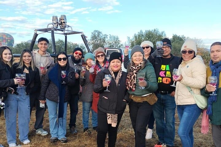Balloon flight in Teotihuacan from Mexico City