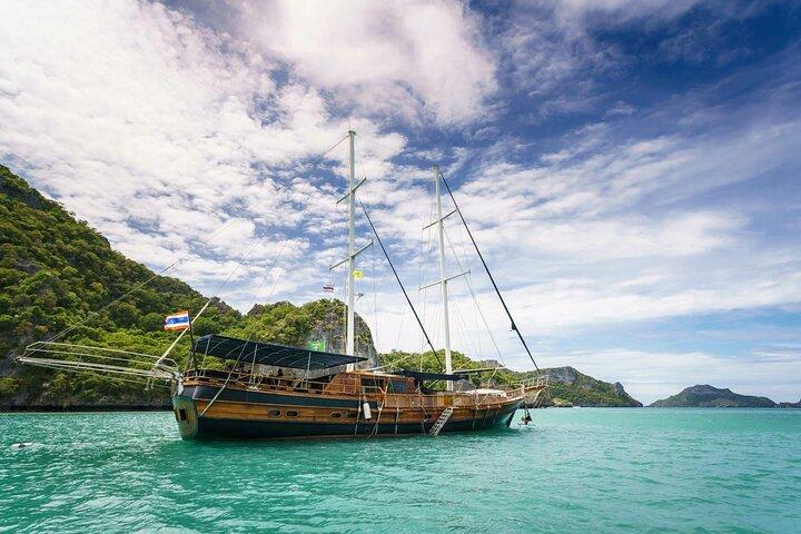 Koh Samui Ang Thong marinpark dagstur med segelbåt