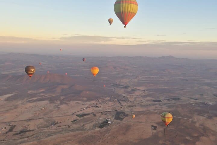 Marrakesh balloon in small group at sunrise