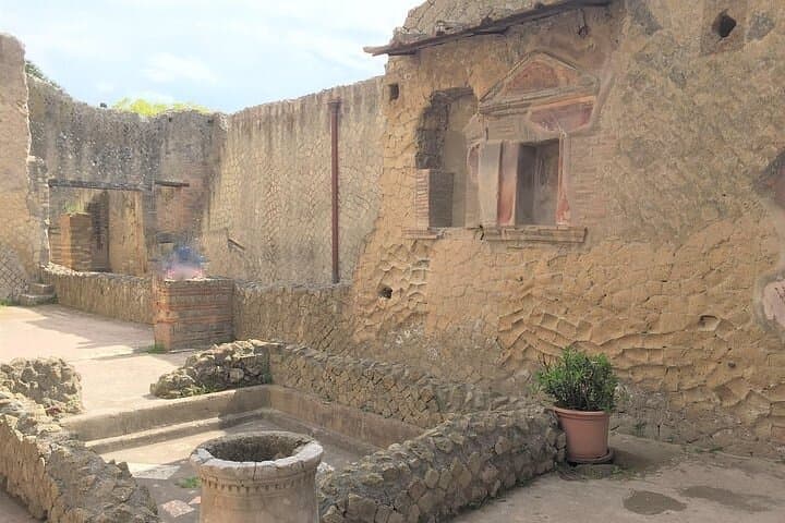 Skip-the-lines private tour of Ancient Herculaneum and Volcano Vesuvius with local guide and driver
