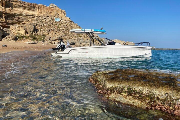 Lindos Huur een Boot - Axopar 25 CT - Halve Dag