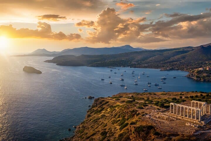 Athens Riviera: Sunset Cruise to Poseidon's Temple