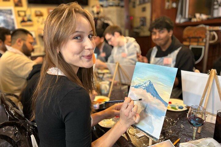 ペイントとワインの体験 季節ごとの日本文化を楽しむ 渋谷