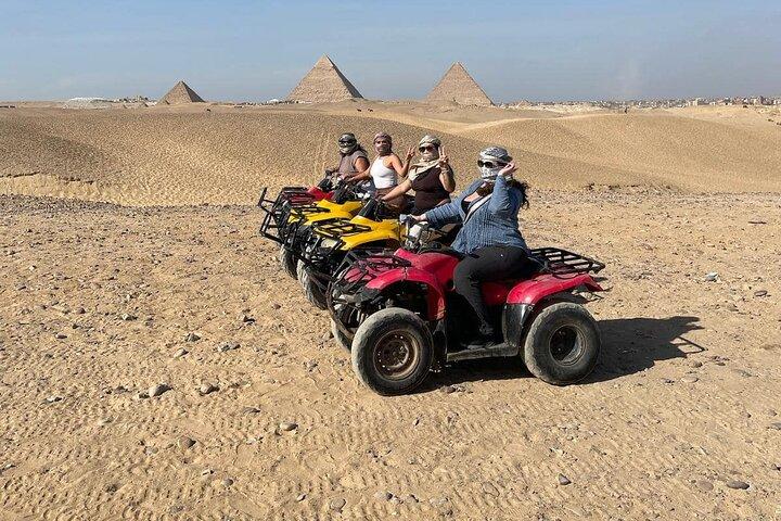 VIP Giza Pyramids Tour,Sphinx,Camel Ride,Quad Bike&inside Pyramid