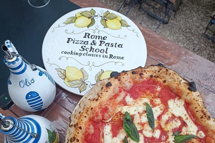 Rome Cooking Class: Make Pizza and Pasta with Wine & Dessert