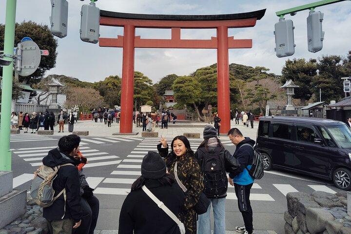 Kamakura: Excursão de rua Tsurugaoka Hachimangu & Komachi