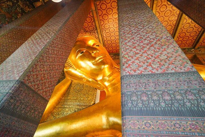 Bangkok Wat Pho og blomstermarked historisk vandretur