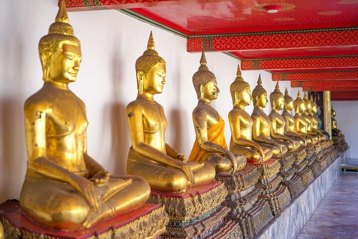 Bangkok Wat Pho og blomstermarked historisk vandretur