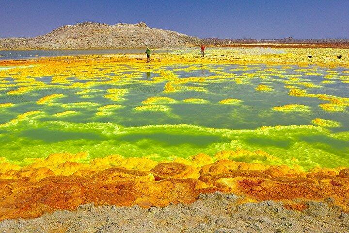 6 dagars Danakil depression och Erta Ale vulkantur
