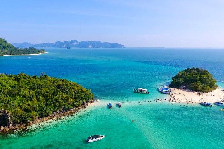 Tour di 4 isole con Longtail Boat Krabi + pranzo + pick up + drop off