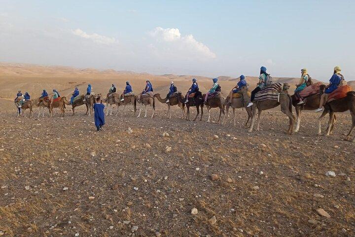 Camel Ride and Sunset Dinner in Agafay Desert
