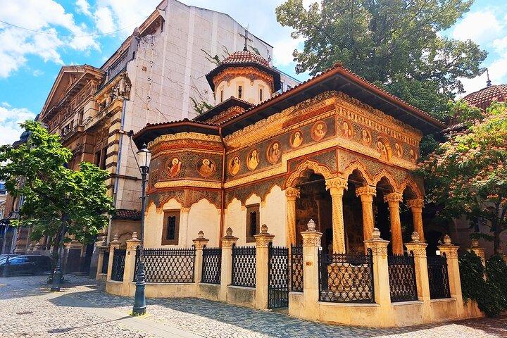Bukarest historisk mattur i gamla centrum