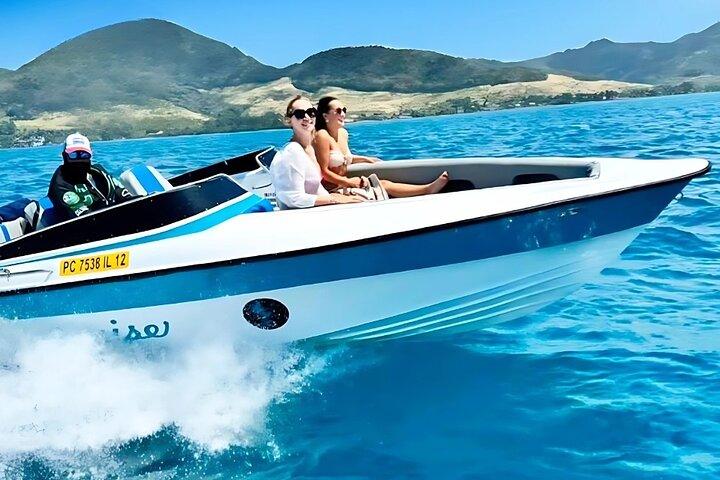 Ile aux Cerfs 5 eilanden per privé speedboot Shandrani meal Hotel