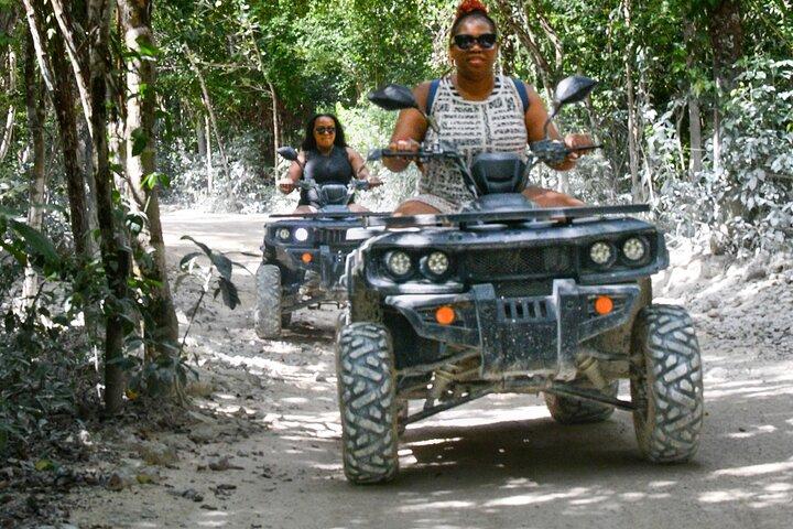 Off Road ATV Tour with Caverns, Cedral & Beach Time with Transfer