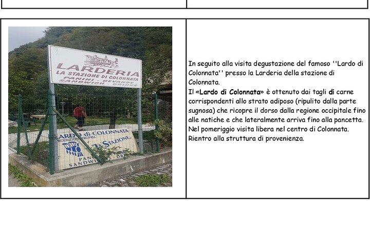 Carrara Marble Quarries och Colonnata Lard