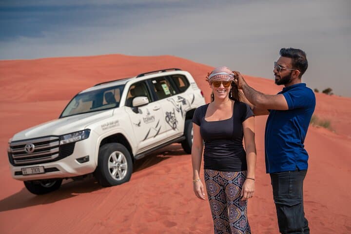 Premium Dubai Morning & Evening Desert Safari, Sandboard & Camel