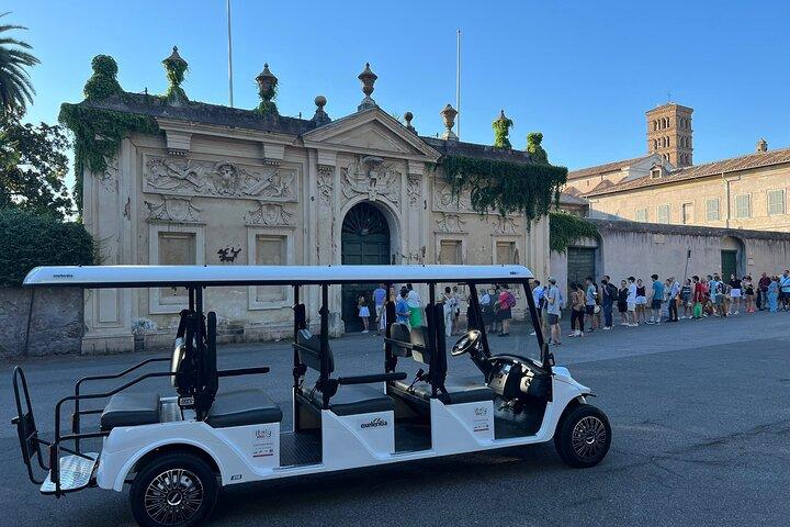 La Dolce Vita al anochecer : Rome Golf Cart & Aperitivo Experience