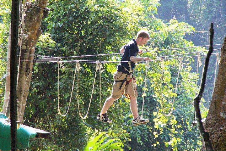 Fun Tree Top Zipline Aventura e desafio em Kanchanaburi