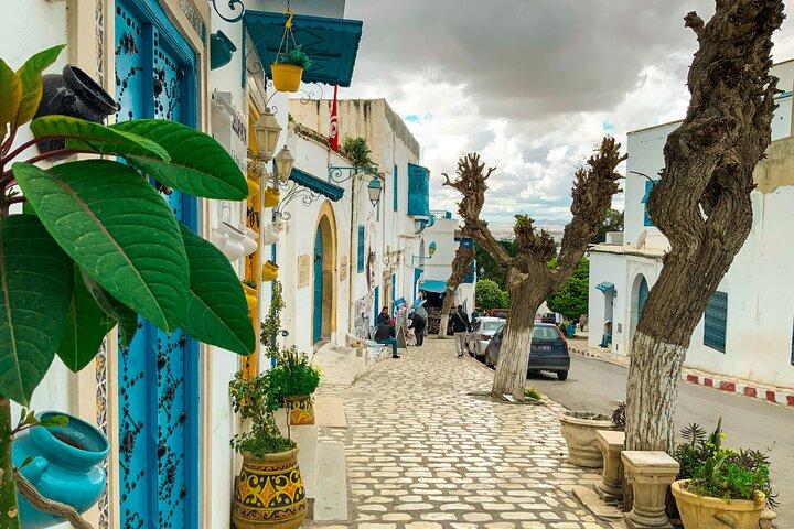 De charme van de hoofdstad: Carthago Sidi Bou Saïd en de Medina