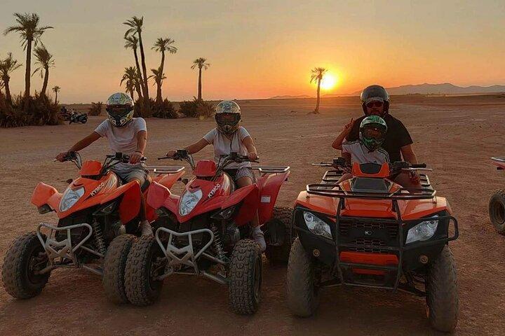 Quad bike ride 2h and camel 30min to the Palmeraie of Marrakech