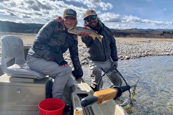Dia inteiro tradicional Driftboat Pesca Jackson Hole