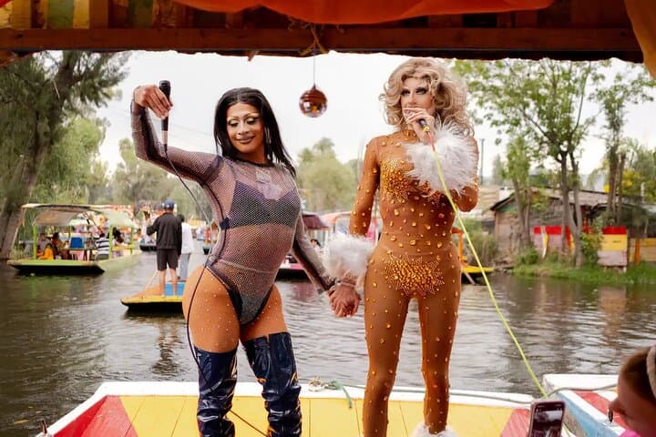 Drag Boat Party in Xochimilco with Tequila and Queens
