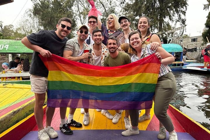 Drag Boat Party in Xochimilco with Tequila and Queens