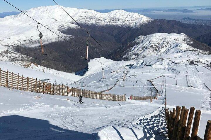 Santiago Ski Day : Nevadotal-Erlebnis mit privatem Fortgeschrittener