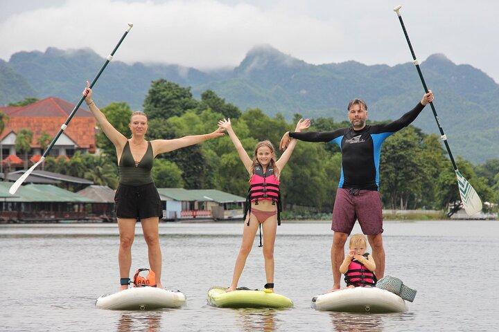 SUP and Kayaking at the Bridge on the River Kwai , Kanchanaburi