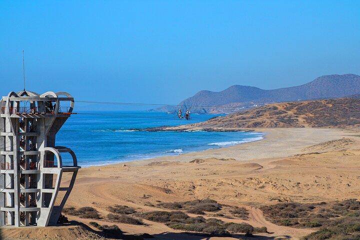 Nuova attrazione Guinness detentore del record mondiale Sky Bike a Los Cabos