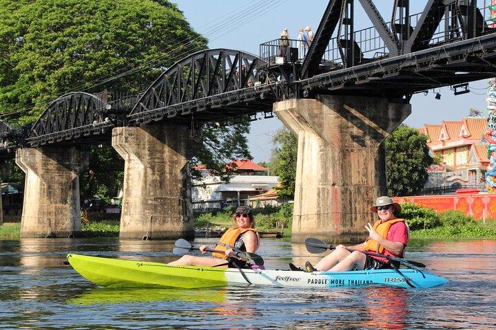 SUP and Kayaking at the Bridge on the River Kwai , Kanchanaburi