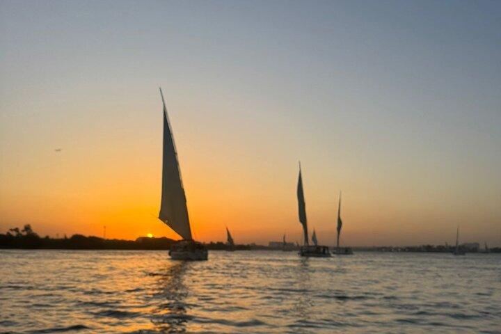 Relaxing Felucca Ride on the Nile River with Cairo Pickup