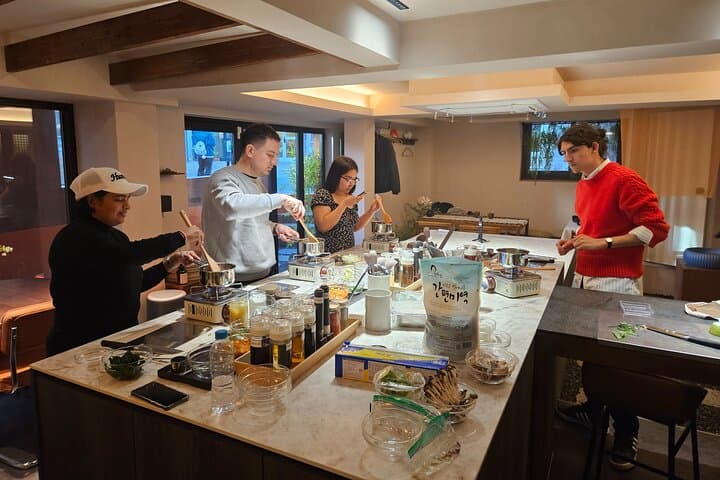 Korean Cooking Class Full Meal with BBQ on an All in One Table