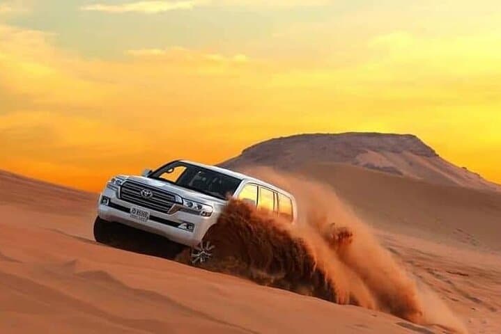 DUBAI | Evening Desert Safari , Camel Ride & live BBQ Dinner