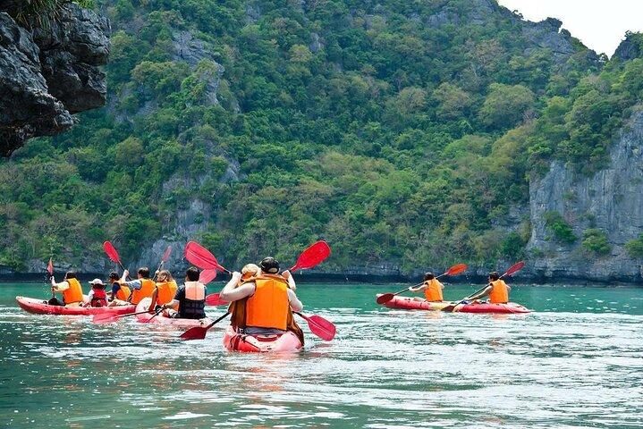 ハノイ発ハロン湾日帰り旅行: デラックスクルーズ、ランチ&カヤック