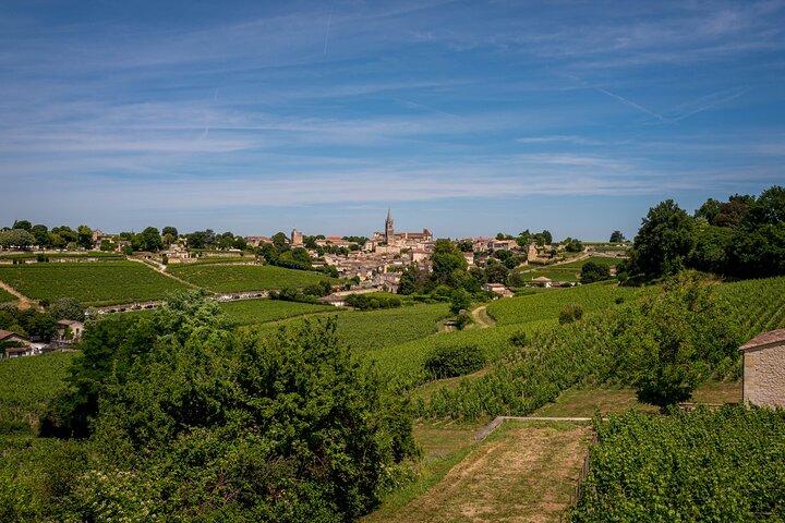 Saint Emilion vin tur med E-bike- Bordeaux Pick up og drop af
