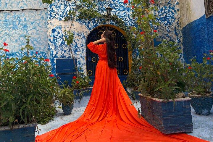 Flying Dress Fotografia nello chefchaouen