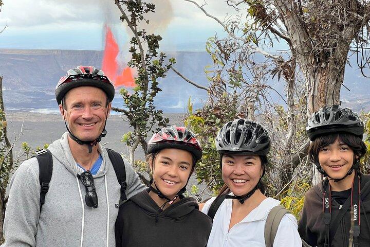 Tour autoguidato in e-bike audio GPS Parco nazionale dei vulcani delle Hawaii