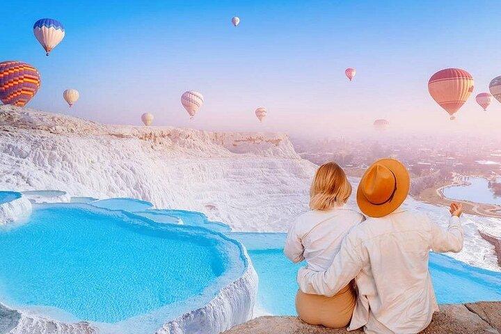 Pamukkale Hierapolis e tour in mongolfiera da Antalya