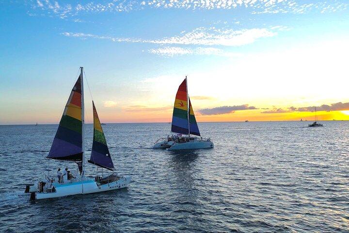 Sunset sail Aboard Manakai Catamaran