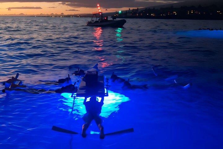 Kona Manta Nachtschnorcheln : Schwimmen mit Mantas, Kleingruppe (6 max)