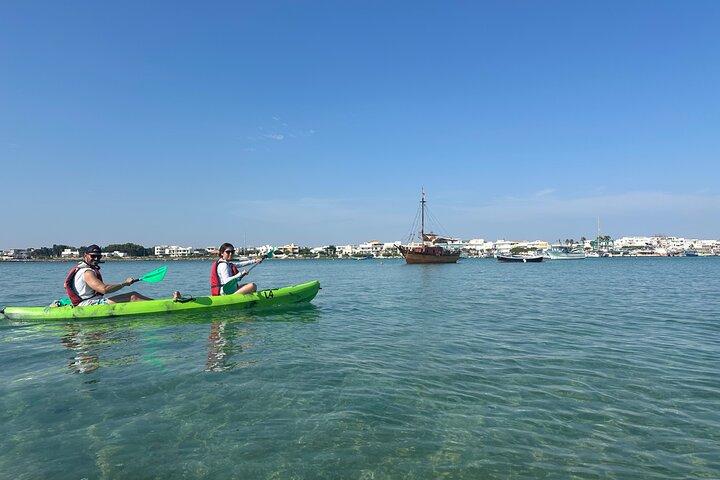Caiaque e mergulho com snorkel: Porto Cesareo e Ilha do Coelho