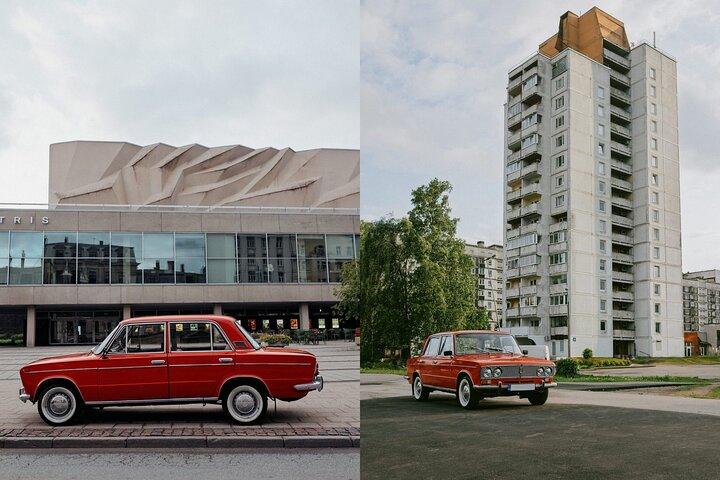 Sovjetiska Riga: Vintage biltur och vardagslivsupplevelse