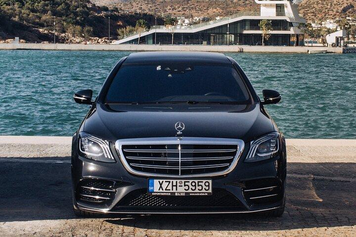 Luxe privétransfer Athene luchthaven van/naar Piraeus (haven)