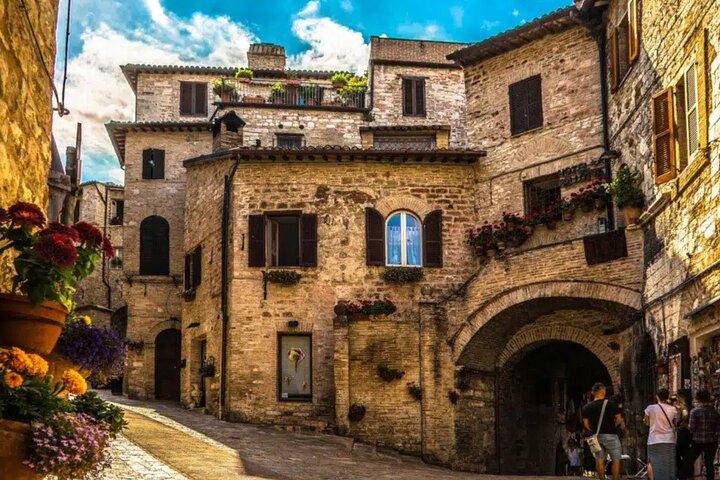 Umbría, tour de un día completo desde Roma a Todi, Asís y cata de vinos