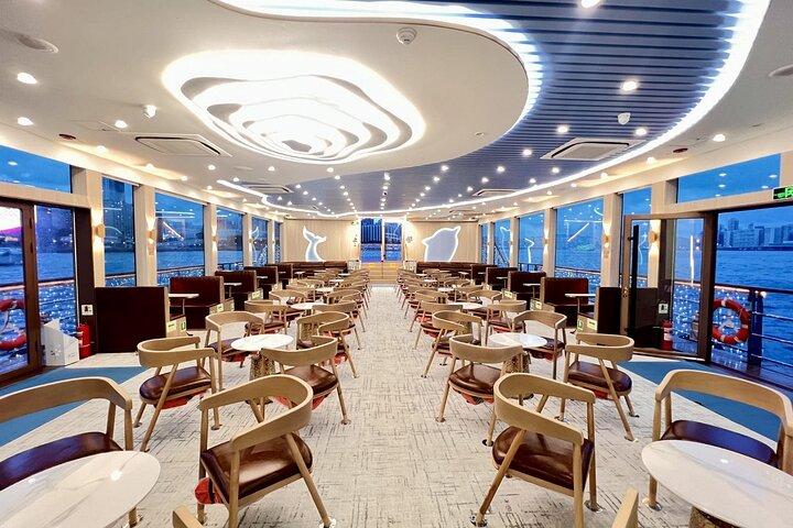 HK: Sunset Victoria Harbour Kryssning Dim Sum Provsmakning Natttur